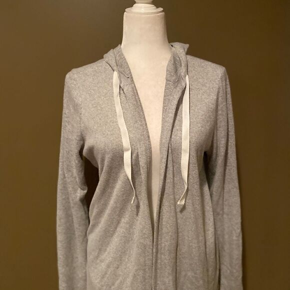 Justify Grey Hooded Cardigan Size XL - Picture 3 of 10